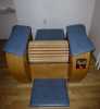 Nabízím k prodeji 3 roky používaný BodyRoll LUX dřevo/modrá koženka včetně stoličky. Stroj používán v malém provozu. V bezvadném stavu. 