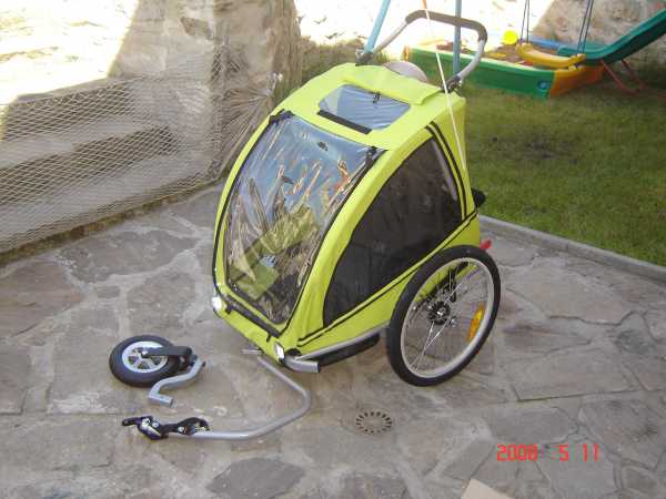vozík za kolo+jogger