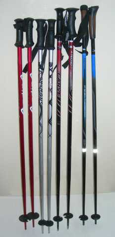 Hůlky na lyže v délce 105 a 110cm. 
